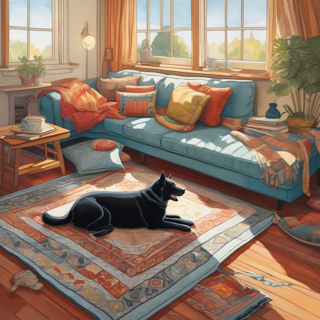 Ultra Realistic Photo Of A Dog And Cat Sleeping Beside Each Other