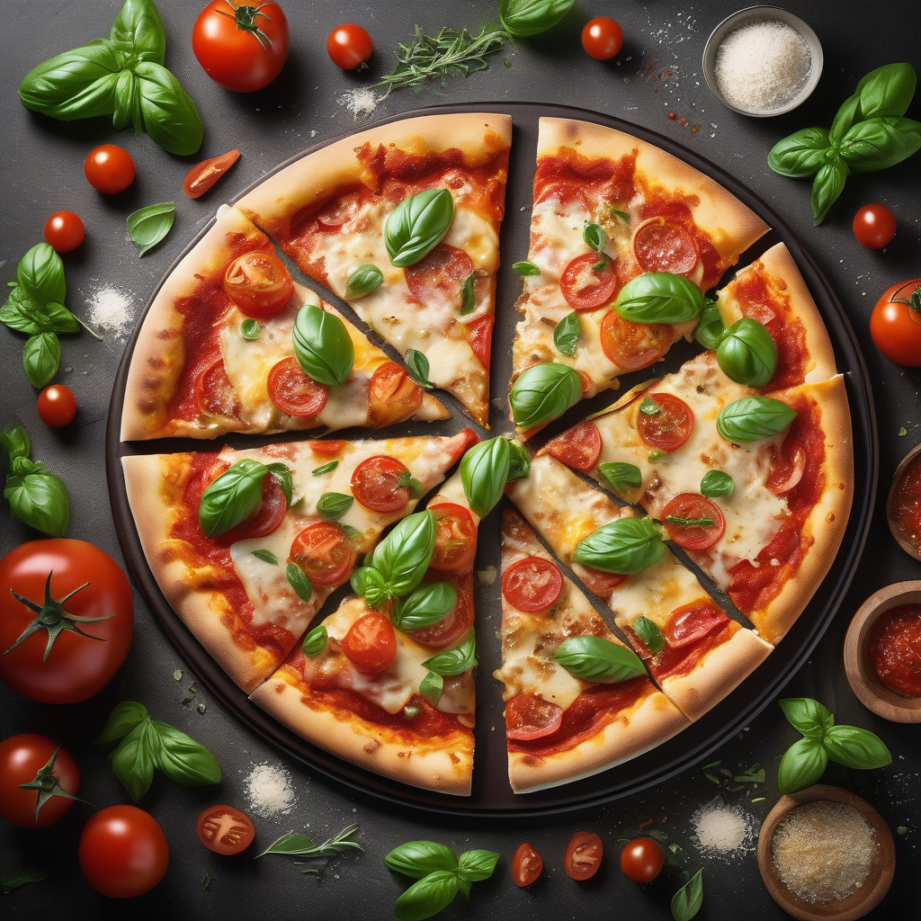 A Freshly Made Pizza With Melted Cheese Being Pulled Close Up Ultra De