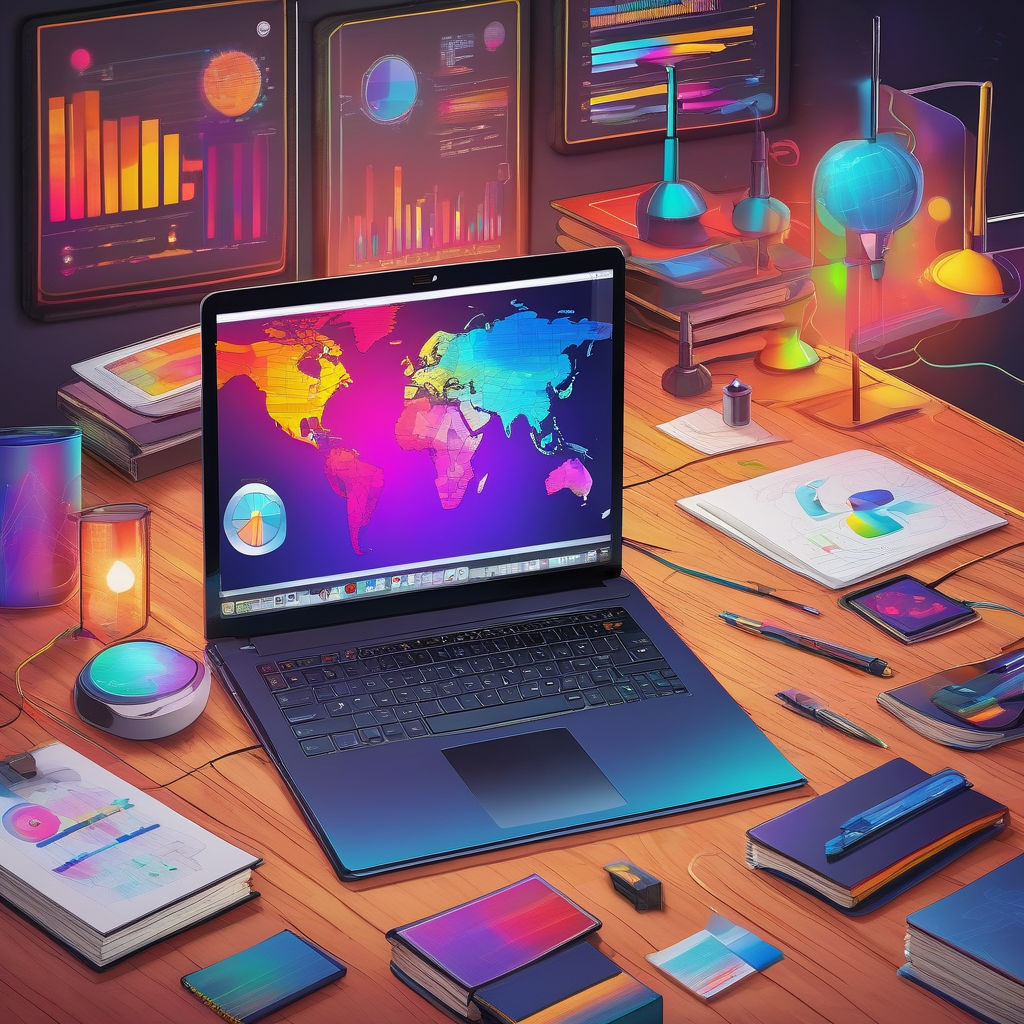 A Heatmap Report Of Website Clicks Open On A Laptop In A Testing Lab P