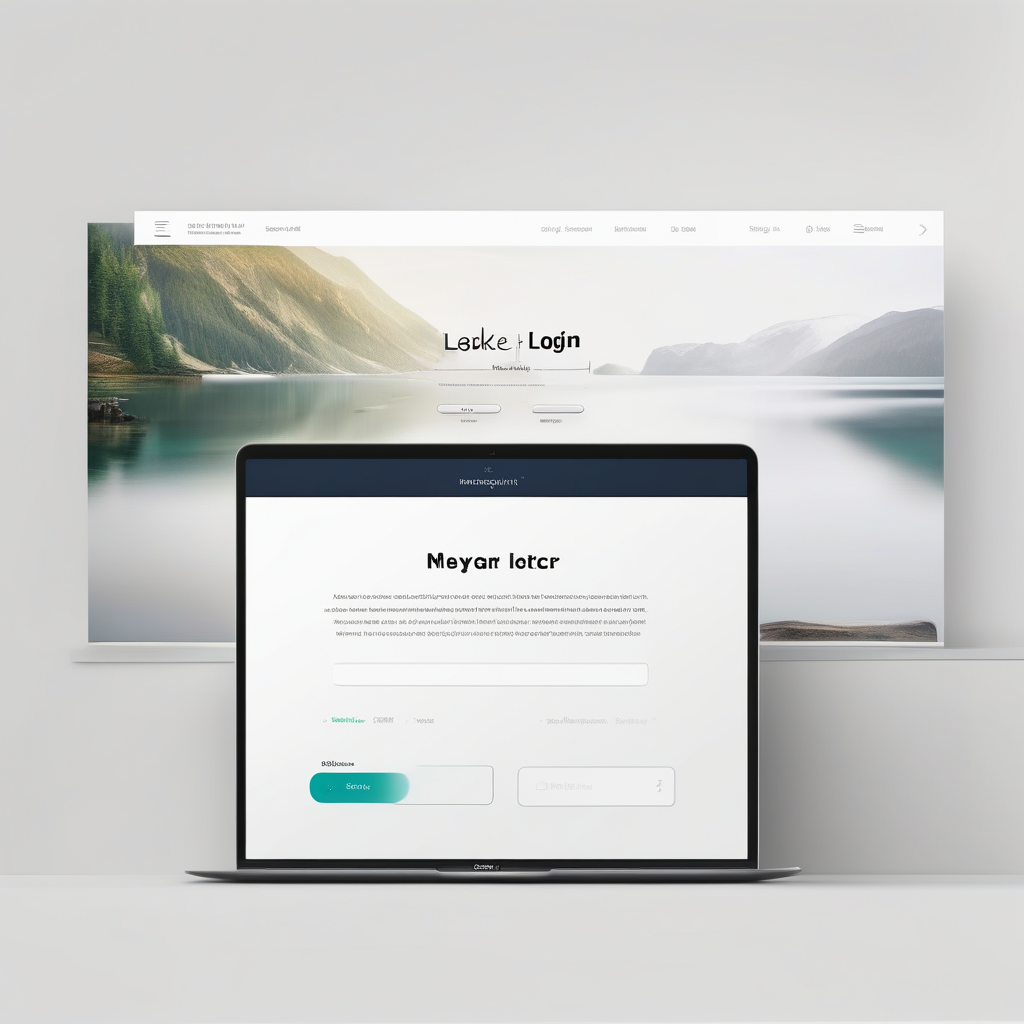 A Login Screen With Background Blur And Centered Form On A Clean White