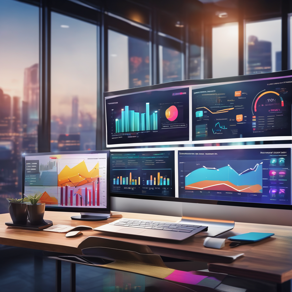 A Modern Analytics Dashboard With Colorful Graphs Kpis And Metrics In 