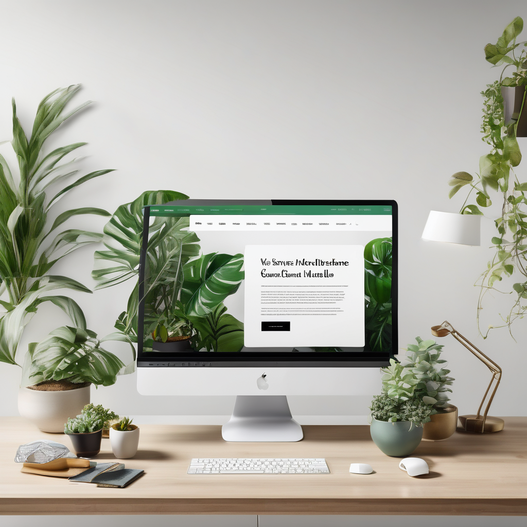 A Modern E Commerce Homepage Layout On A Widescreen Desktop Monitor Cl