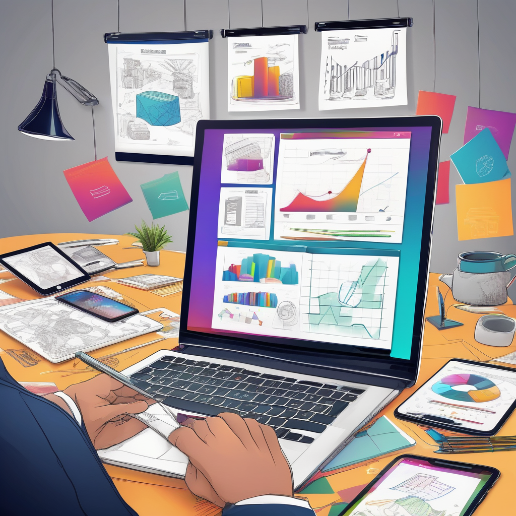 A Person Comparing Responsive Designs On Mobile And Tablet Devices Cle