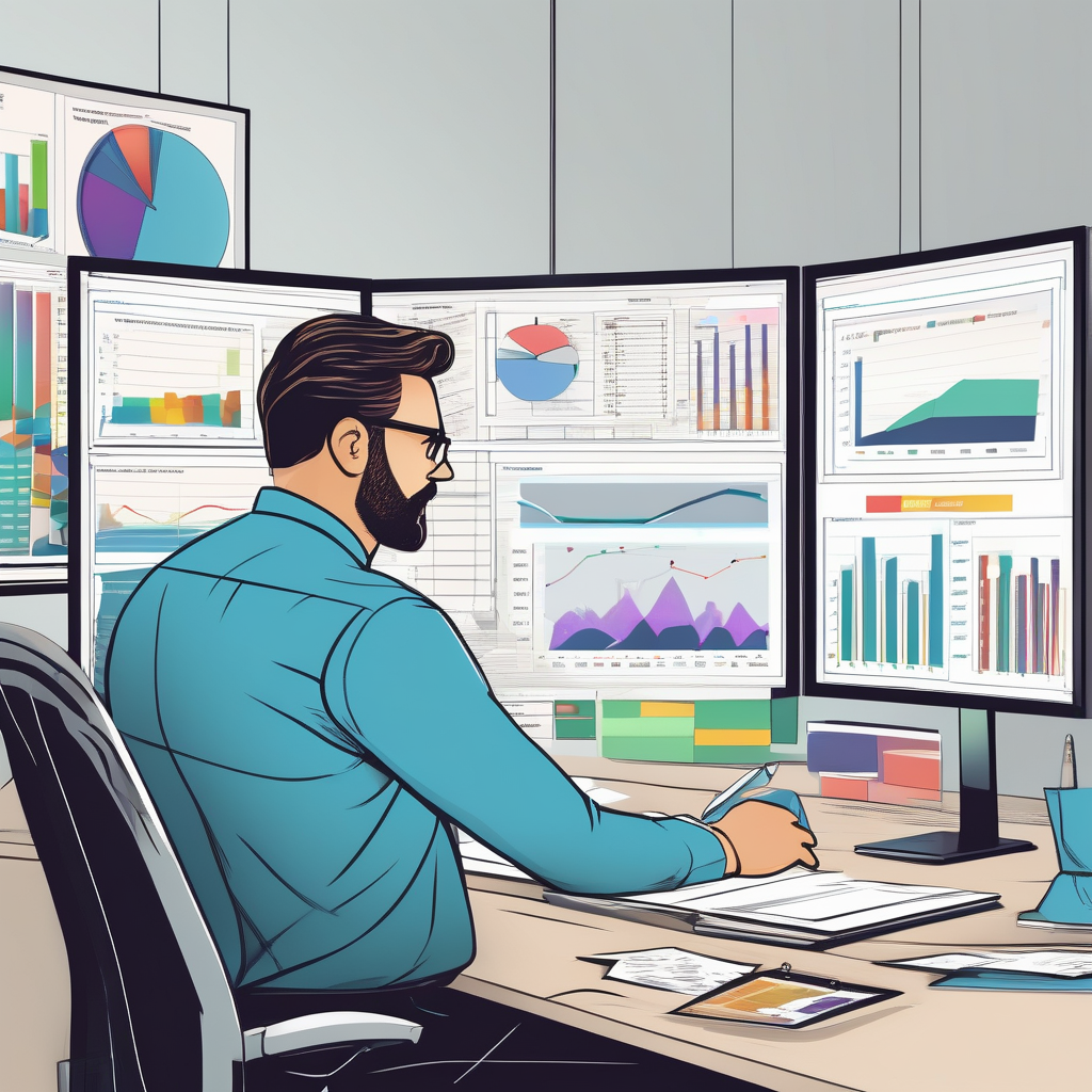 A Project Manager Reviewing User Activity Logs On A Dashboard Metrics 