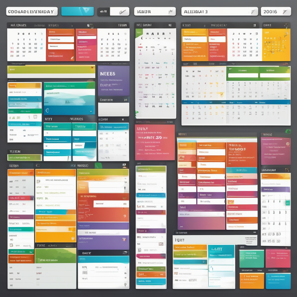 A Visually Clean Web Calendar Ui Showing Weekly View And Events Natura
