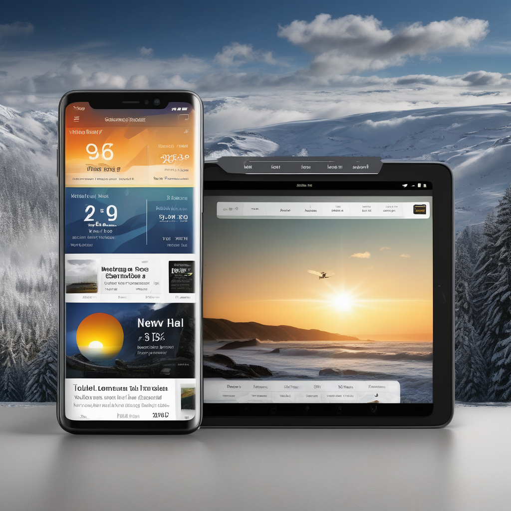 A Weather Widget In A Clean Ui On A News Homepage Sidebar And Article 