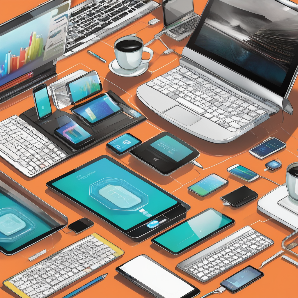A Woman Testing A Responsive Website On Multiple Devices Techy And Pro
