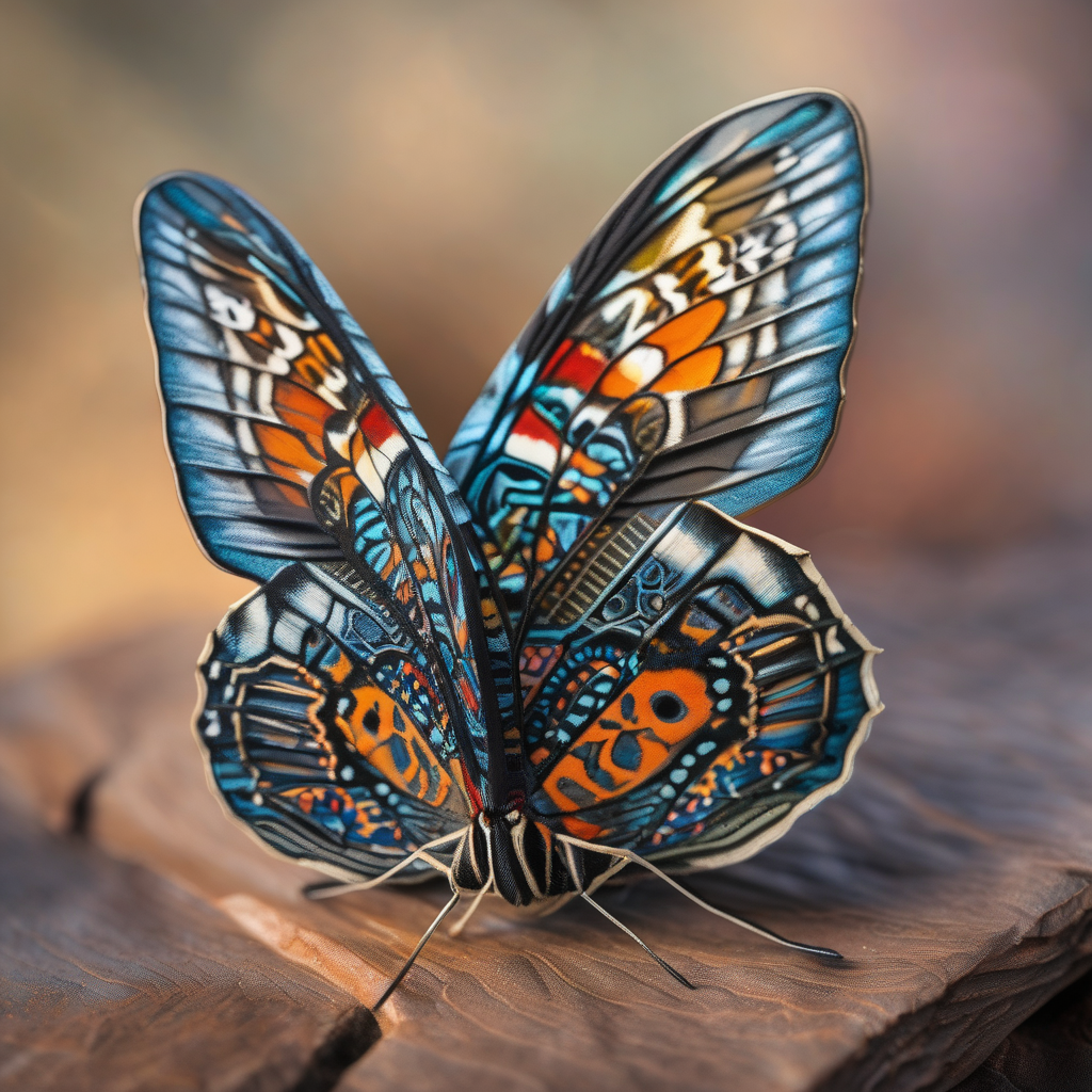 A Butterfly Landing On A Fingertip In Macro Shot