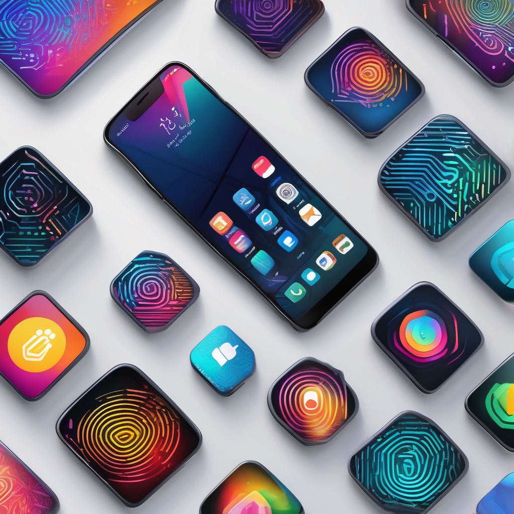 A Close Up Of A Smartphone Screen With Fingerprint Smudges Ultra Reali