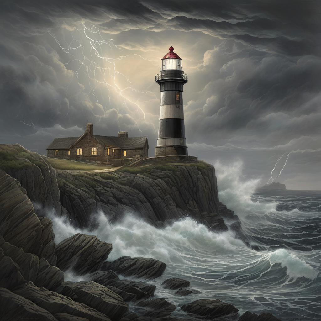 A Lighthouse During A Dramatic Storm