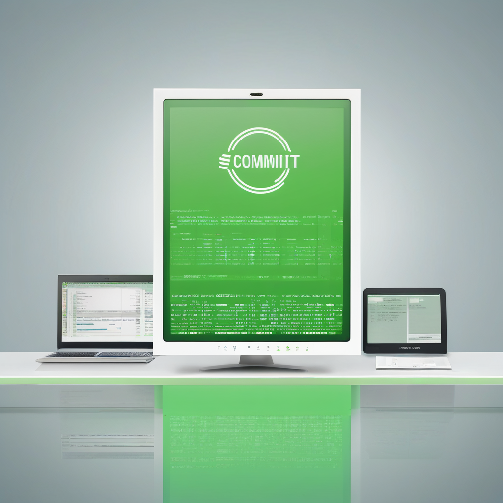 A Code Commit Screen With Success Message After Deployment Minimal Des