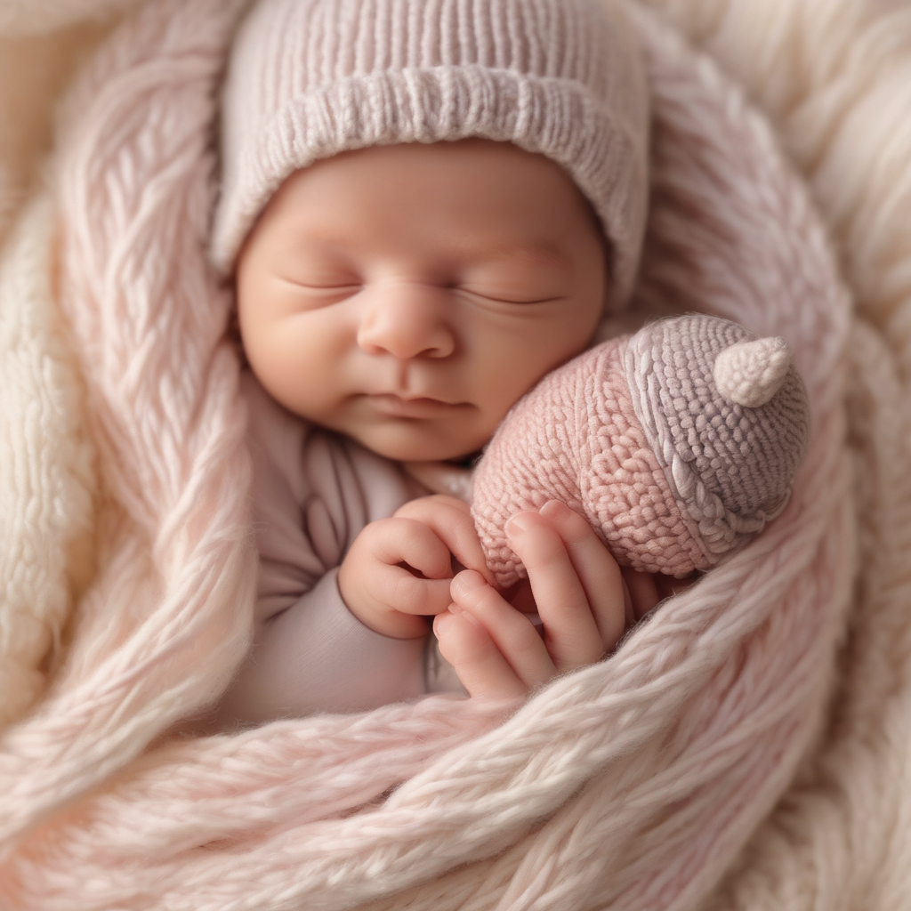A Newborn Grasping A Parents Finger