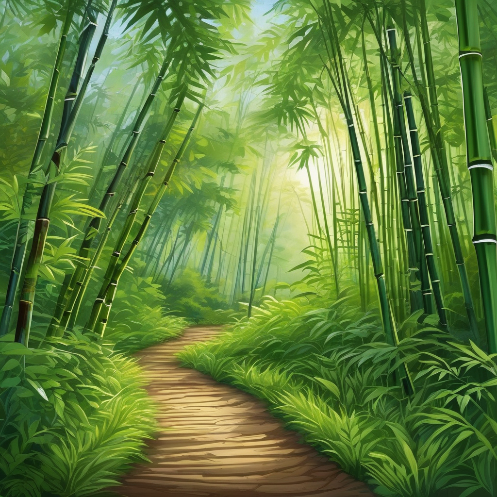 A Path Through A Bamboo Forest