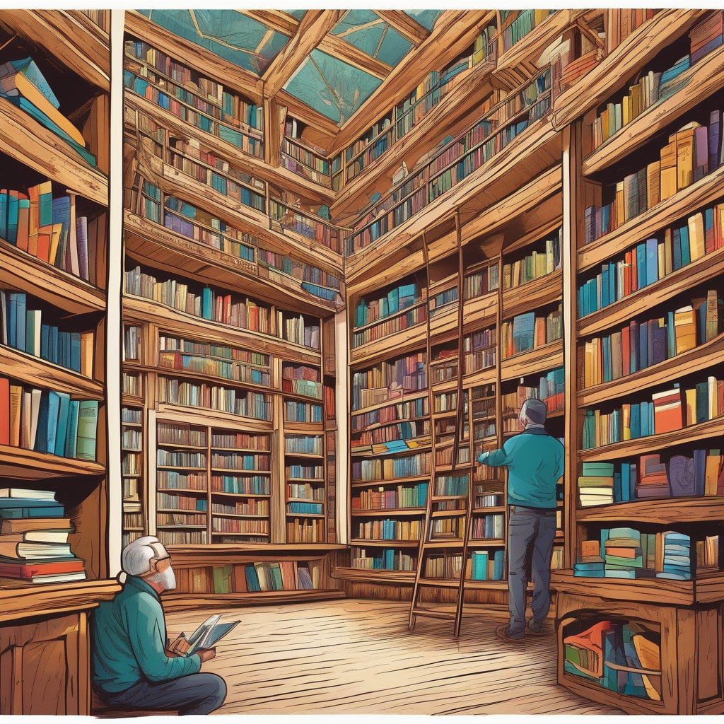 A Crowded Bookstore With People Browsing Shelves Packed With Books Ult