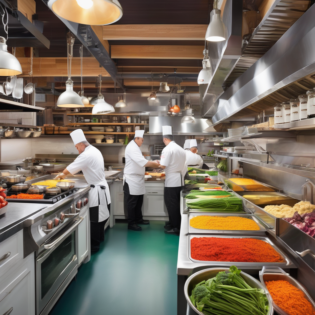Ultra Realistic Photo Of A Busy Kitchen Full Of Energy