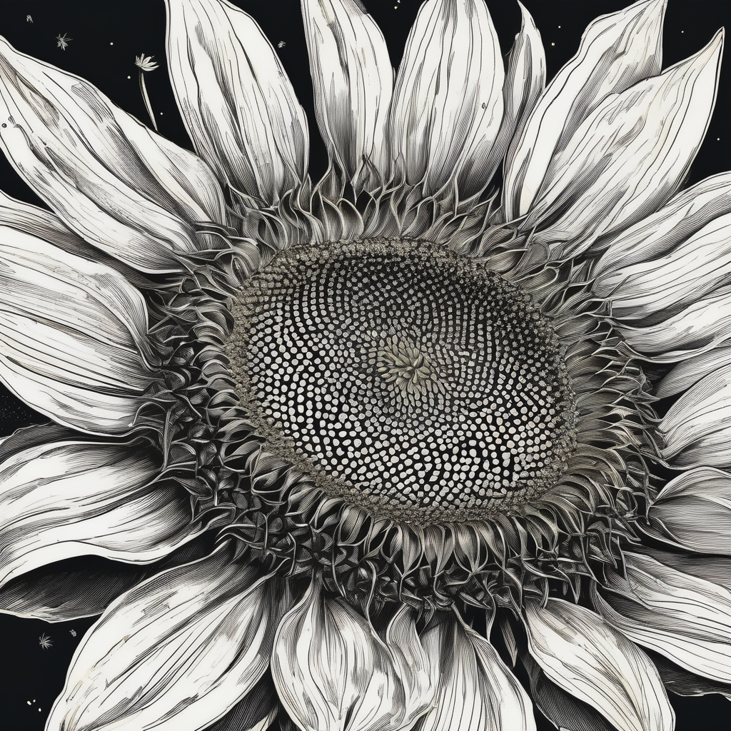 A Detailed Shot Of A Bee Collecting Pollen From A Sunflower Macro Pers