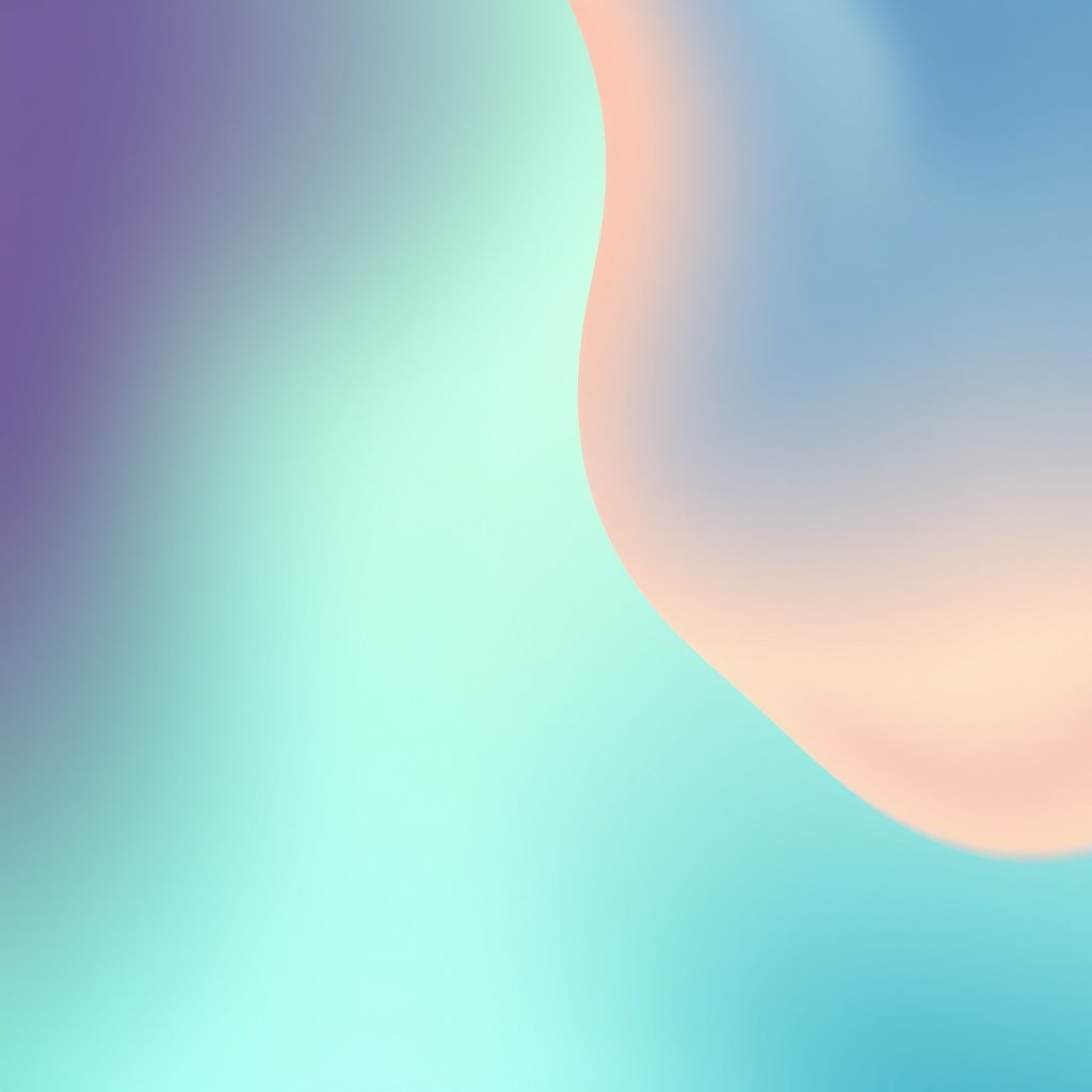 a smooth colorful gradient with flowing liquid shapes, minimalist composition, clean background, elegant