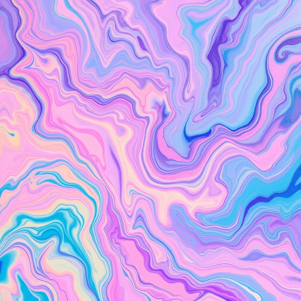 a vibrant fluid art with swirling paint colors, bright and airy, pastel tones, dreamy aesthetic