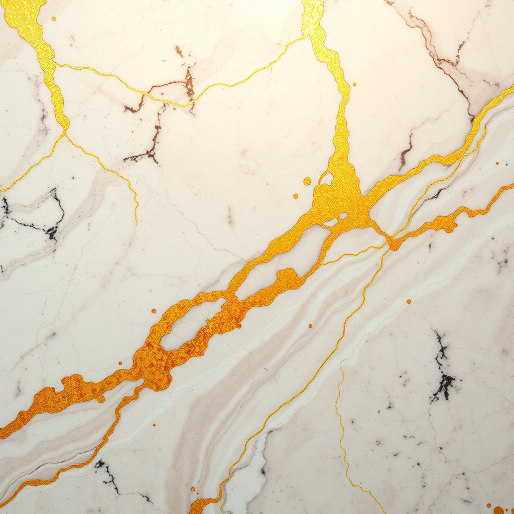 a marble texture with gold veins, luxury background, golden hour lighting, warm tones, atmospheric