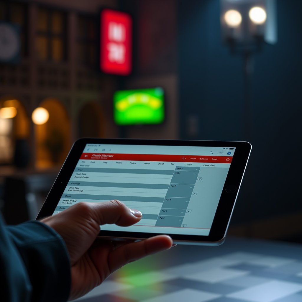 ipad checking planner with No hand, no background, cinematic lighting, vibrant colors, dramatic atmosphere