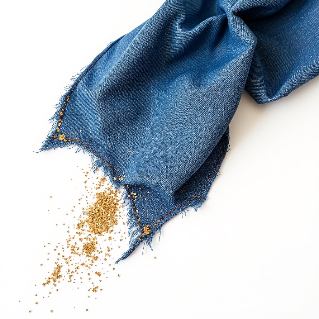 Falda Denim Glitter
Minifalda de mezclilla con aplicaciones de glitter y tachas., minimalist composition, clean background, elegant