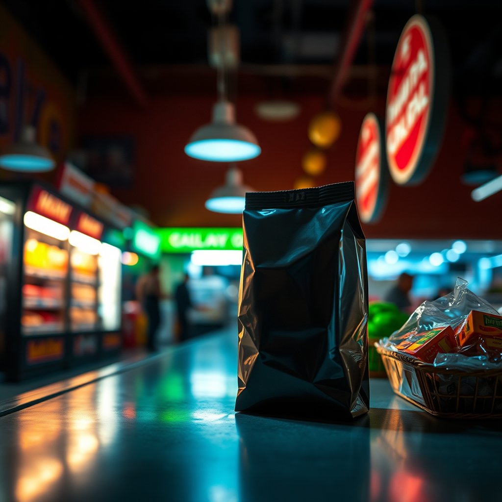 food grocery item product fresh, cinematic lighting, vibrant colors, dramatic atmosphere