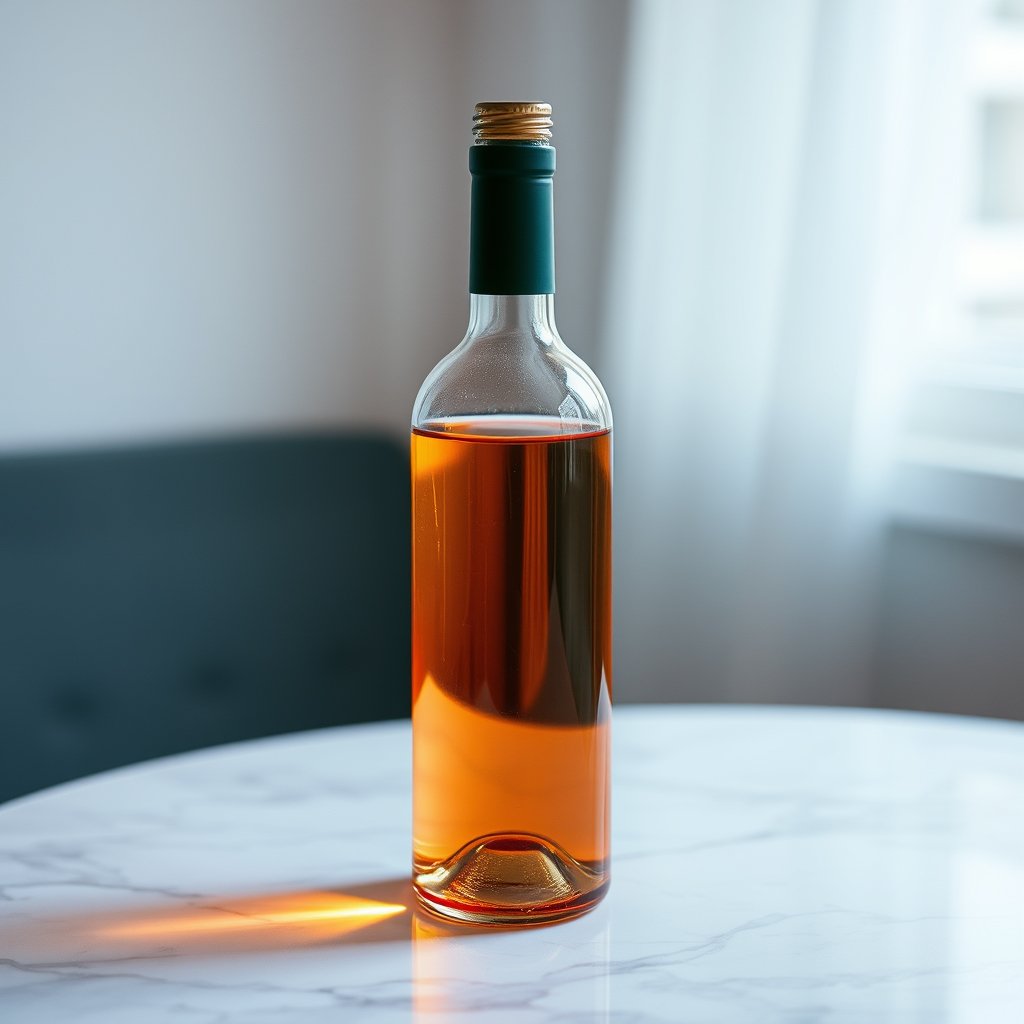 food wine drink bottle glass, bright and airy, pastel tones, dreamy aesthetic