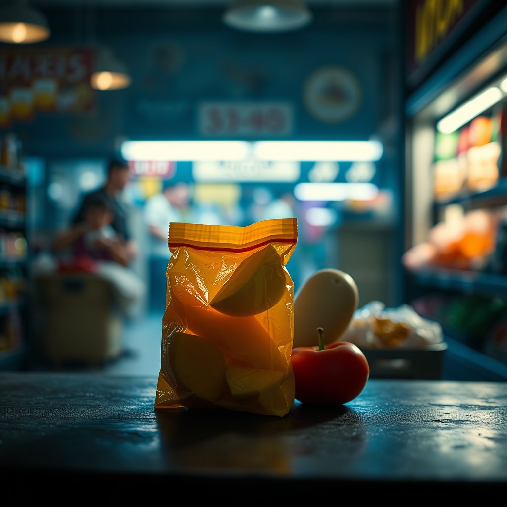food grocery item product fresh, cinematic lighting, vibrant colors, dramatic atmosphere