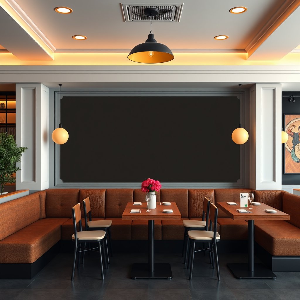 Empty restaurant bookings screen cutout placeholder with primary color #183D29, ultra realistic, crisp details, studio quality