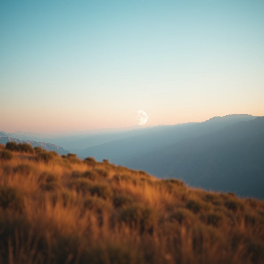 a moon landscape with earth rising on the horizon, bright and airy, pastel tones, dreamy aesthetic
