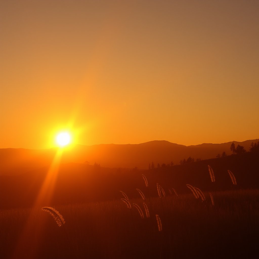 beneficios, golden hour lighting, warm tones, atmospheric