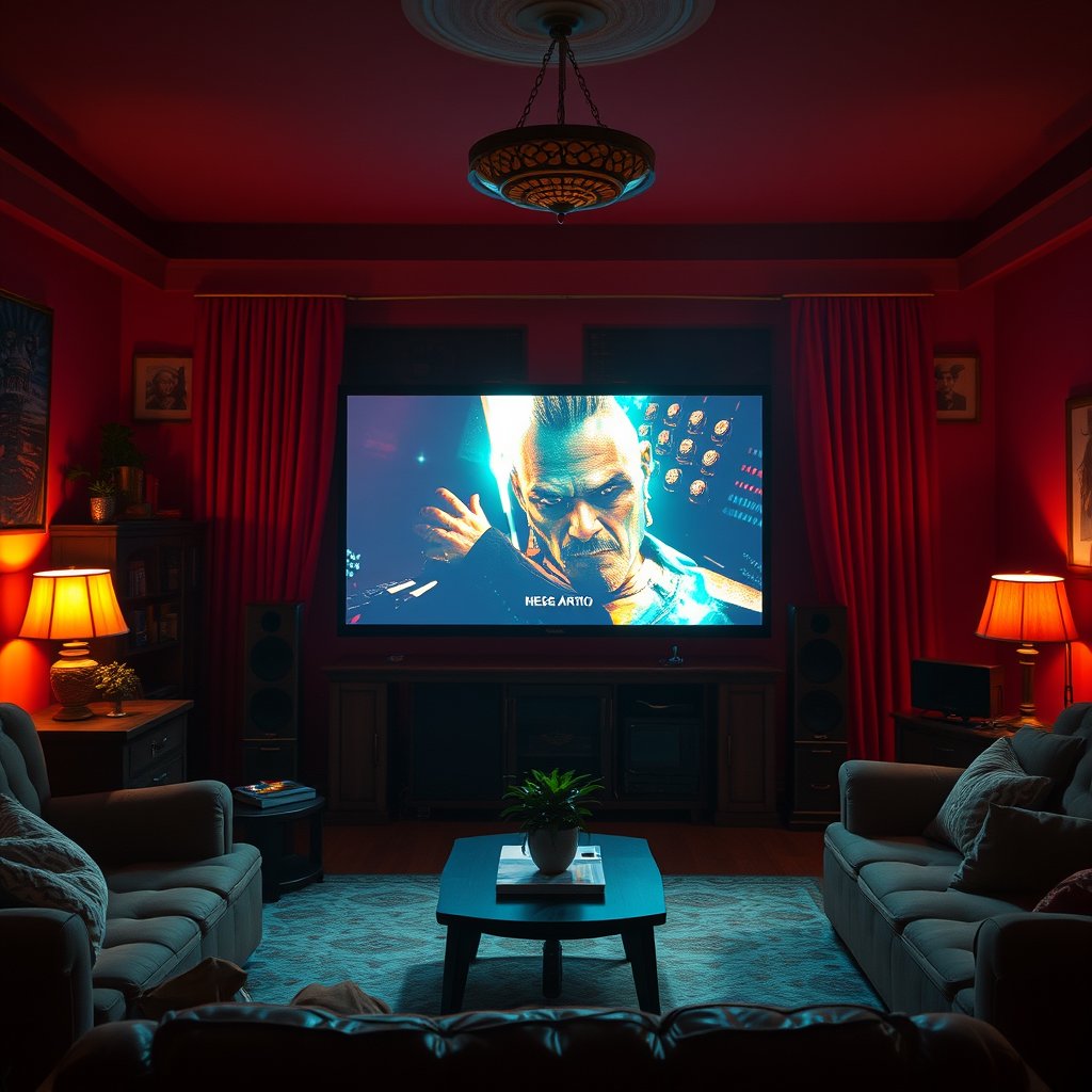programador sentado en su oficina, cinematic lighting, vibrant colors, dramatic atmosphere